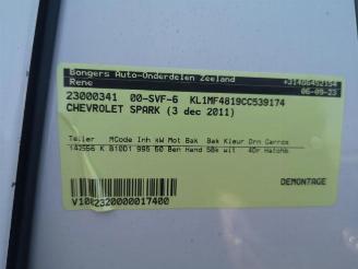 rozbiórka samochody osobowe Chevrolet Spark  2011/12