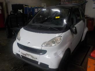 Salvage car Smart Fortwo Fortwo Coupé (451.3) Hatchback 1.0 52 KW (132.910) [52kW]  (01-2007/=
12-2012) 2008/8